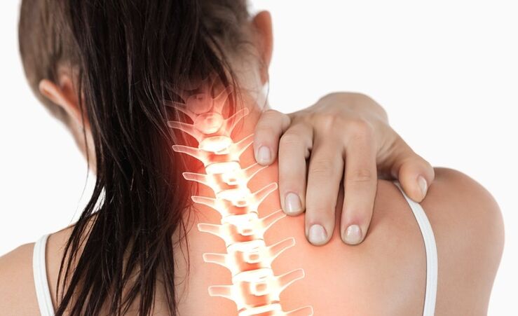 Gimdos kaklelio osteochondrozei būdinga įtampa ir skausmas kakle